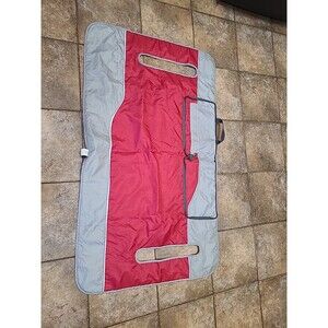 Golf Cart Bench Seat Cover Red & Gray Blanket E-Z-GO, Club Car, Yamaha & Others